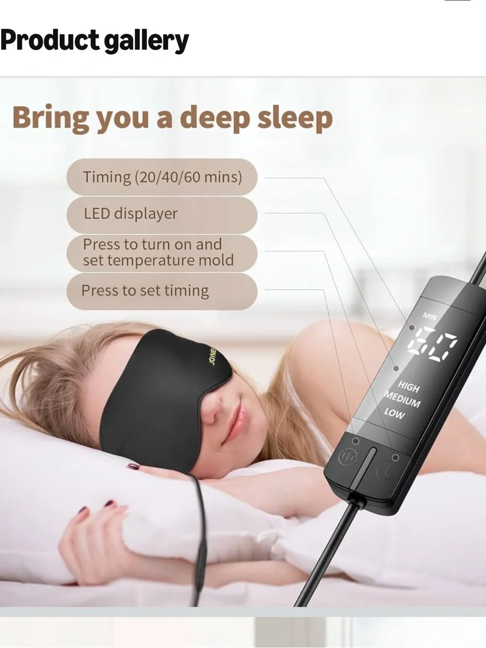 Heated Eye Mask - Soothing Sleep & Relaxation